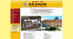 Desktop Screenshot of gasthof-momm.de