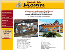 Tablet Screenshot of gasthof-momm.de